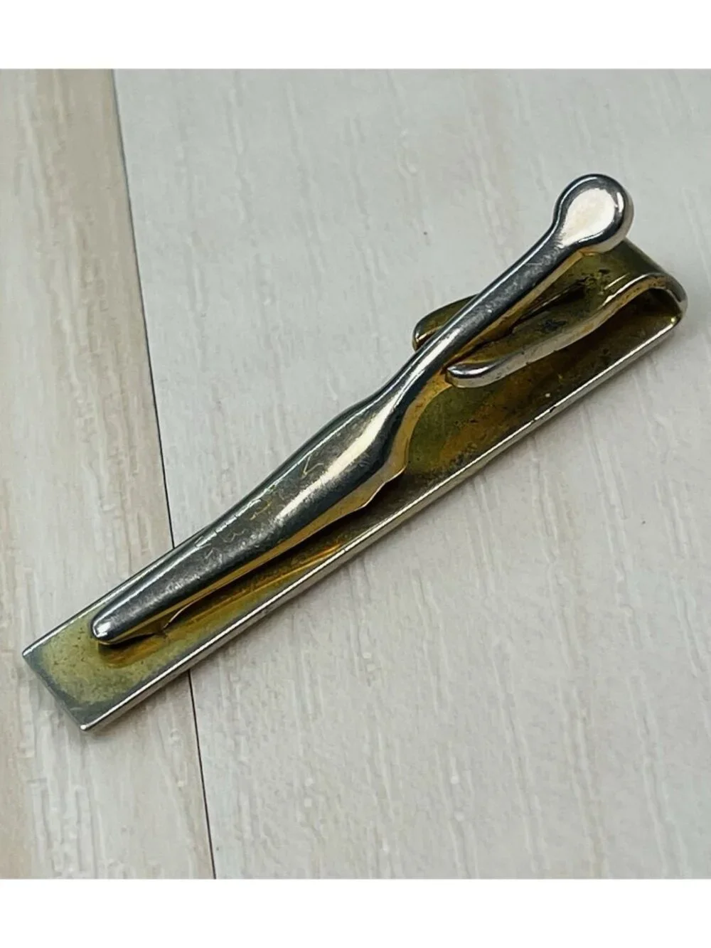 VTG SWANK Goldtone Metal 2
